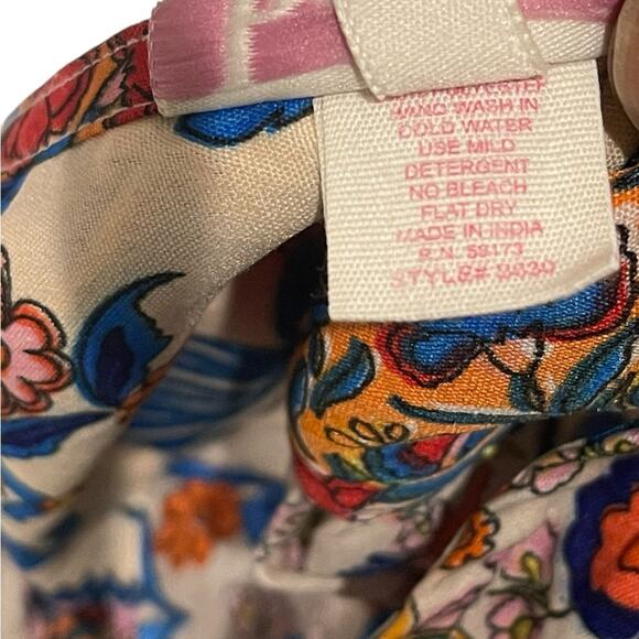 BOEMO Anthropologie Boho Kafta Floral Multicolor Maxi Dress Size:M - Picture 10 of 10